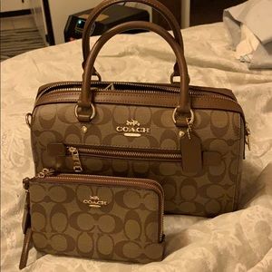 COACH Rowan Stachel and wristlet/wallet NEW